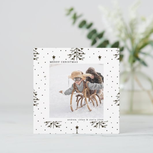 白黒松クリスマスフォトスクエア シーズンカード (スタンド正面)