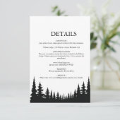 白黒松冬の結婚式 エンクロージャーカード (スタンド正面)