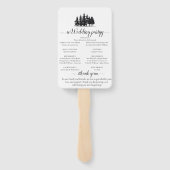 白黒松冬の結婚式 ハンドファン (裏面)