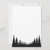 白黒松冬の結婚式 招待状 (裏面)