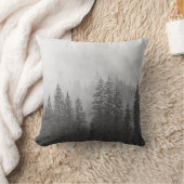 白黒松林枕 クッション (ブランケット)