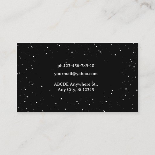 白黒松葉松名刺 名刺 (裏面)