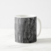 白黒林の木。美しい コーヒーマグカップ (正面右)