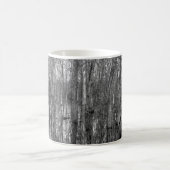 白黒林の木。美しい コーヒーマグカップ (中央)