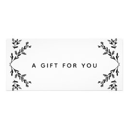 白黒枝スパギフト証書 ラックカード