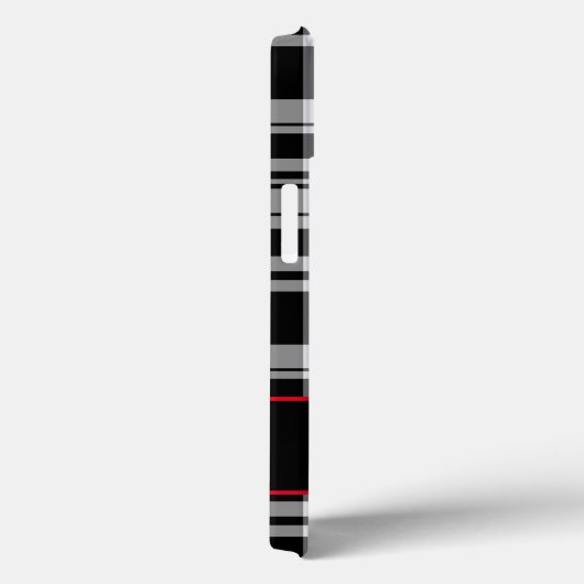 白黒格子模様 |モノグラムの | Case-Mate iPhoneケース (裏面 / 右)