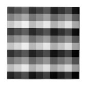 白黒格子縞 タイル (正面)