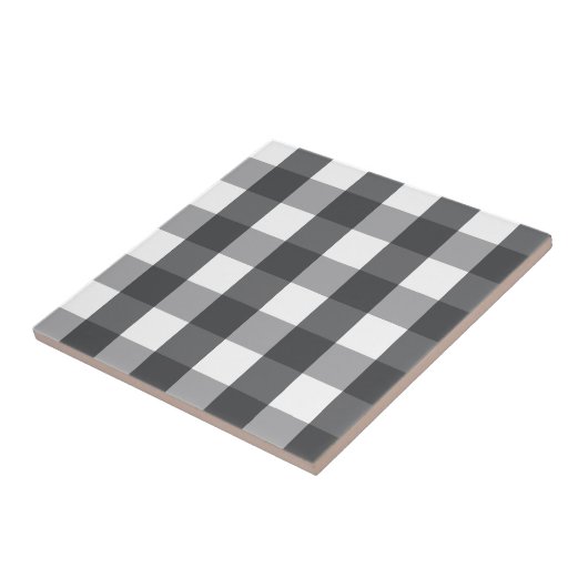 白黒格子 タイル (側面)