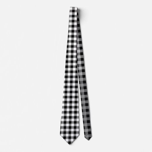 白黒格子   ネクタイ (正面)
