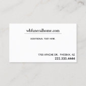 白黒森林写真 名刺 (裏面)