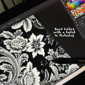 白黒植物用ポスター又はデコページ紙 ポスター