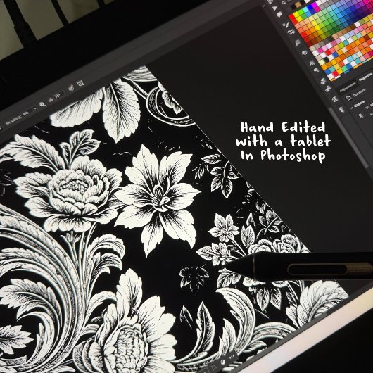 白黒植物用ポスター又はデコページ紙 ポスター