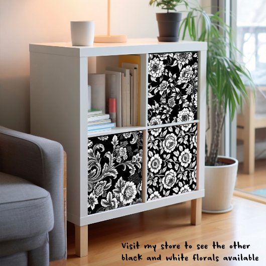 白黒植物用ポスター又はデコページ紙 ポスター