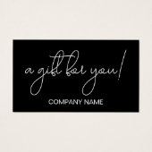 白黒業エレガント用贈与証 (正面)