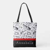 白黒楽器 トートバッグ (裏面)