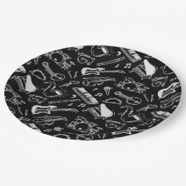 白黒楽器 ペーパープレート