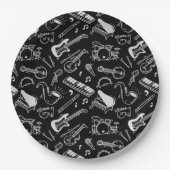 白黒楽器 ペーパープレート (正面)