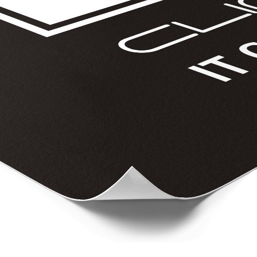 白黒様式樹やる気を起こさせるのポスター ポスター (角)