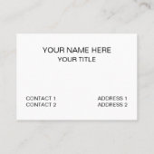 白黒横型ストライプミニマリストデコル 名刺 (裏面)