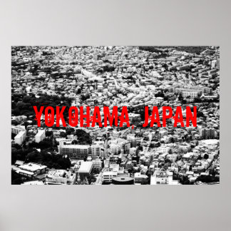 白黒横浜ポスター ポスター