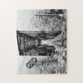 白黒横 ジグソーパズル (縦)