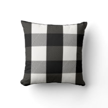 白黒樵の格子縞のフランネルパターン