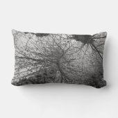 白黒樺の木 ランバークッション (裏面)