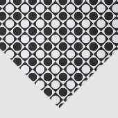 白黒正方形および水玉模様 薄葉紙 (詳細)