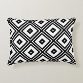 白黒正方形のアクセントの枕 アクセントクッション (正面)