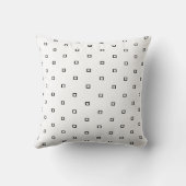 白黒正方形パターン クッション (裏面)