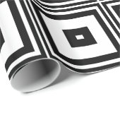 白黒正方形 ラッピングペーパー (ロールコーナー)