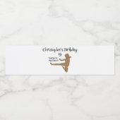 白黒武術アーツアーツ空手子供の誕生日 ペットボトルラベル (シングルラベル)