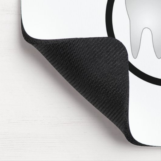 白黒歯 マウスパッド (コーナー)