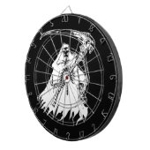 白黒死神の投げ矢板 ダーツボード (正面右)