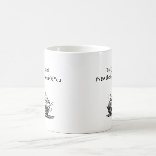 白黒毎日の引用文 コーヒーマグカップ (中央)