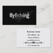 白黒毛鉤釣 名刺 (正面/裏面)