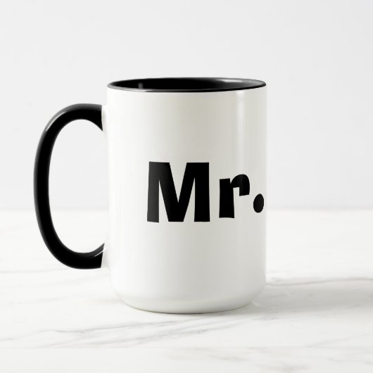 白黒氏および夫人マグ- マグカップ (左)