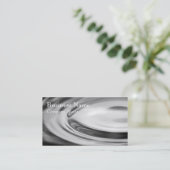 白黒水さざ波の一般的な名刺 名刺 (スタンド正面)