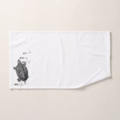 白黒水中競技カメ バスタオルセット (ハンドタオル)