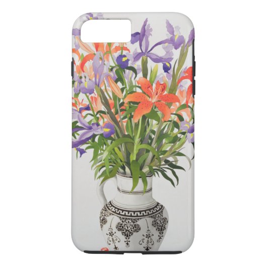 白黒水差しの花 Case-Mate iPhoneケース (裏面)