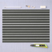 白黒水平ストライプ 薄葉紙 (クラフト)