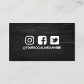 白黒水彩サボテン割引 名刺 (裏面)