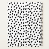 白黒水彩画ストライプ像プランナー プランナー手帳 (裏面)