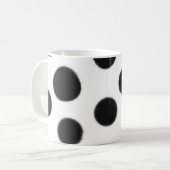 白黒水玉模様のコーヒー・マグ コーヒーマグカップ (正面左)