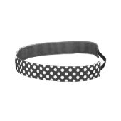 白黒水玉模様のヘッドバンド アスレチックヘッドバンド (右)