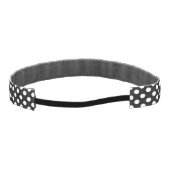 白黒水玉模様のヘッドバンド アスレチックヘッドバンド (裏面)