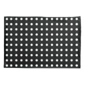 白黒水玉模様の枕カバー 枕カバー (裏面)