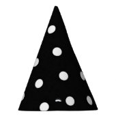 白黒水玉模様の魅力のファッション パーティーハット (右)