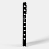 白黒水玉模様エレガントスクリプト Case-Mate iPhoneケース (裏面 / 右)