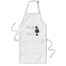 白黒水玉模様ケーキペストリーシェフ